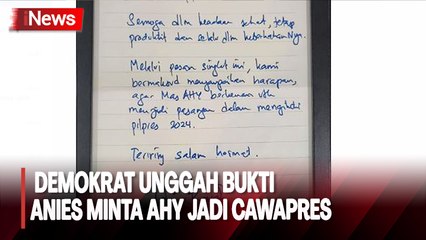 Ketua Bappilu Demokrat Unggah Bukti Anies Minta AHY Jadi Cawapres