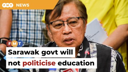 Sarawak govt will not politicise education, says Abang Jo