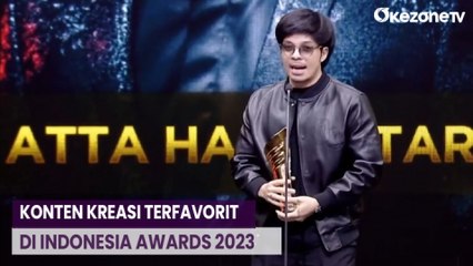 Atta Halilintar Menangkan Konten Kreator Terfavorit di Indonesia Awards 2023