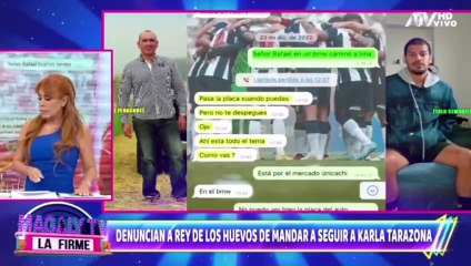Rafael Fernndez mand a seguir a Karla Tarazona revela extrabajador Para desprestigiarlA