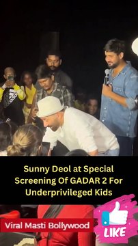 Sunny Deol at Special Screening Of GADAR 2 For Underprivileged Kids #shorts #sunnydeol #bollywood #short #trending #viral #shortvideo