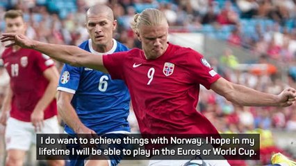 Haaland hungry for international success now after City treble