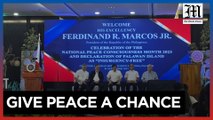 Marcos leads National Peace Consciousness Month celebration