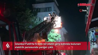 İstanbul'da otelde yangın paniği
