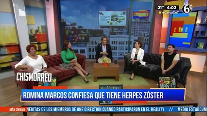 Romina Marcos confiesa que tiene Herpes Zóster