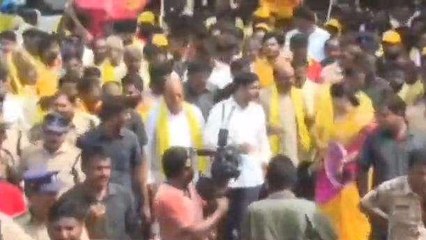 ఏలూరు జిల్లా: యువగళం పాదయాత్ర ప్రారంభం.. భారీగా పాల్గొన్న టీడీపీ శ్రేణులు