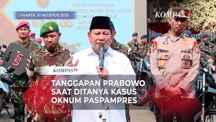 Скачать видео: Tanggapan Prabowo saat Ditanya Kasus Oknum Paspampres Aniaya Warga Aceh hingga Tewas