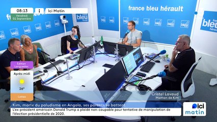 Christel et François Lavaud, parents de Kim, une jeune montpelliéraine morte du paludisme en Angola