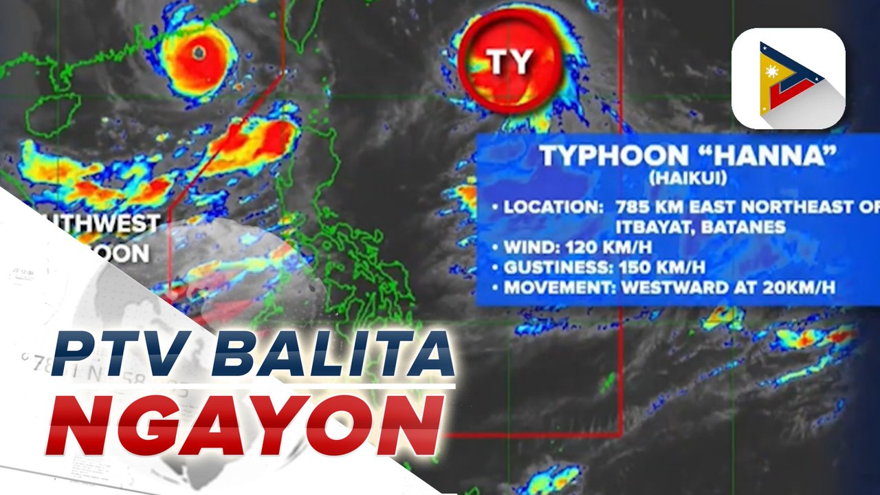 Malaking bahagi ng bansa, makararanas ng mga pag-ulan dahil sa habagat na pinalakas ng #HannaPH