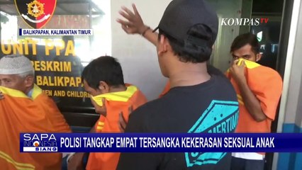 Polisi Tangkap 4 Tersangka Kekerasan Seksual Anak di Kota Balikpapan