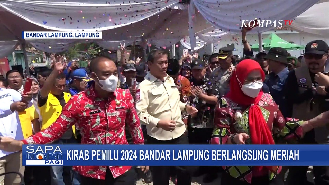 Kirab Pemilu 2024 di Kota Bandar Lampung Berlangsung Meriah!