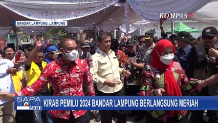 Kirab Pemilu 2024 di Kota Bandar Lampung Berlangsung Meriah!