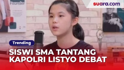 Profil Kate Victoria: Siswi SMA yang Tantang Kapolri Listyo Sigit Debat, Perjuangkan Keadilan Bagi Sang Ayah