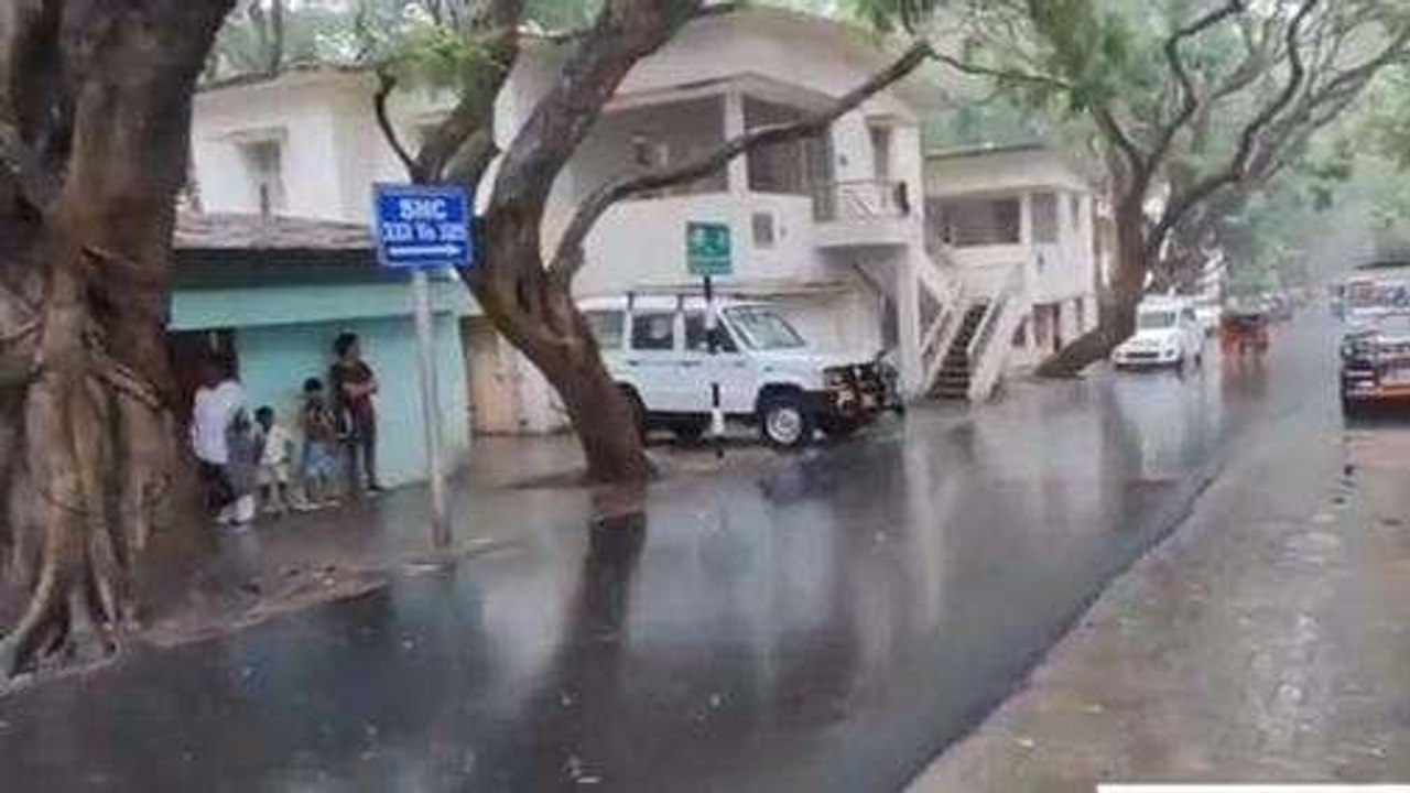 తిరుపతి జిల్లా: తిరుమలలో జోరు వాన... తడుస్తూ..
