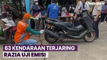 63 Kendaraan Terjaring Razia Uji Emisi di Terminal Blok M