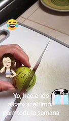"No me va a tragar la pobreza": Joven revela método para que un limón dure una semana