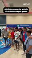 Filipino athletes present to watch USA-Montenegro game #FIBAWC