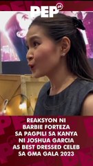 Barbie Forteza reaction to Joshua Garcia #PEP #shorts