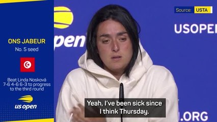 Jabeur taking every medication possible amid US Open illness