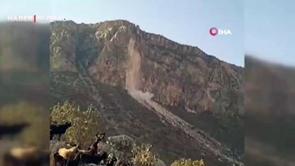 Siirt’teki deprem bir çobanın cep telefonuyla görüntülendi