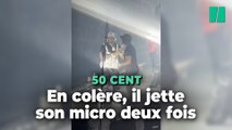 Le rappeur 50 Cent a violemment lancé deux fois son micro en plein concert à Los Angeles