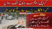 Sinkhole emerges on Karachi's M.A Jinnah road
