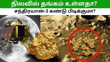 நிலவில் தங்கம் உள்ளதா?  சந்திரயான்-3 கண்டு பிடிக்குமா?