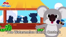 Alligator vs. Hippopotamus The Watermelon Eating Contest Animal Songs for Kids JunyTony