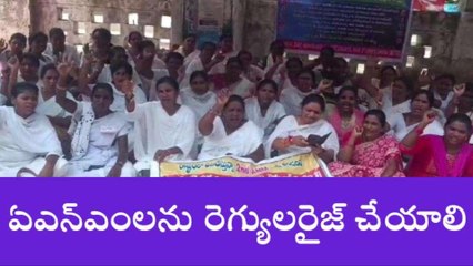 హన్మకొండ: 17వ రోజుకు చేరుకున్న ఏఎన్ఎంల నిరసన