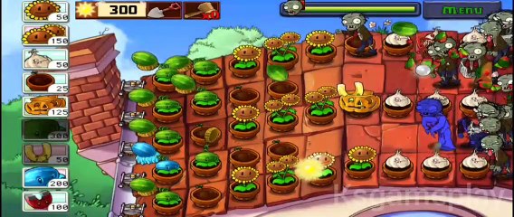Molon Puts Survival Rouf fight the Zombies | Plants vs Zombies