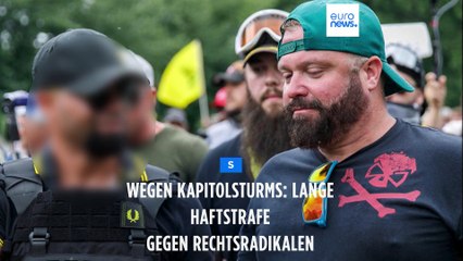 Sturm auf das US-Kapitol: Lange Haftstrafe gegen "Proud Boys"-Anführer
