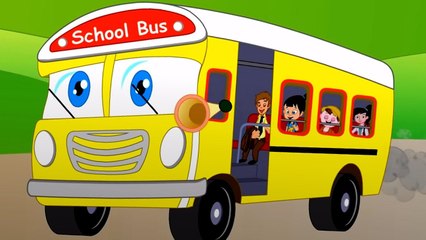 Wheels On The Bus, Vehicles Rhymes And Cartoon Videos For Kids