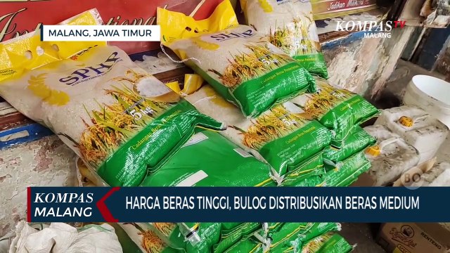 Tekan Harga Beras Yang Tinggi, Bulog Malang Distribusikan Beras Medium ke Pasar Tradisional