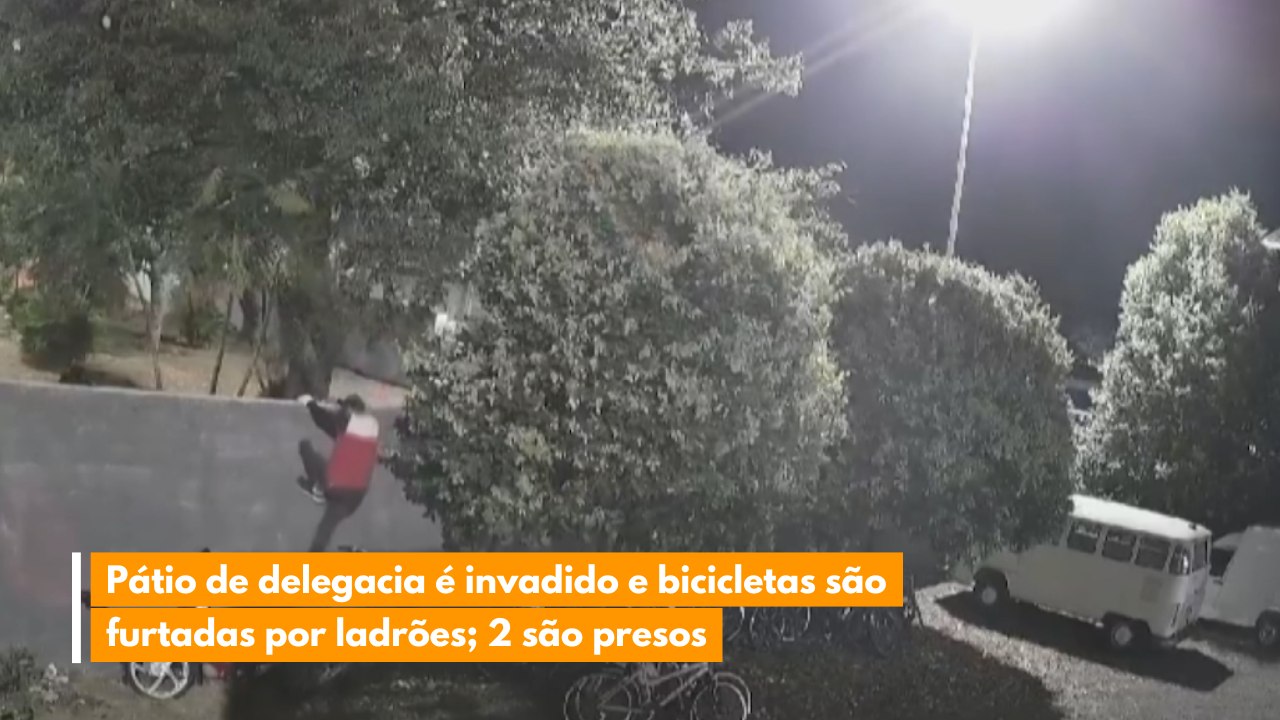 Pátio de delegacia é invadido e bicicletas são...