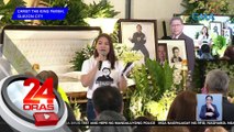 Ilang kaibigan at katrabaho sa GMA Network, nagbigay pugay sa burol ni Mike Enriquez | 24 Oras