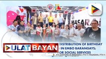 Taguig LGU, namahagi ng birthday cash gift sa mga senior citizen sa 10 EMBO barangays