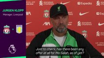 No offer yet for Salah - Klopp