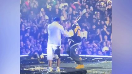 Tyga’s diamond bracelet flies into crowd during Los Angeles show