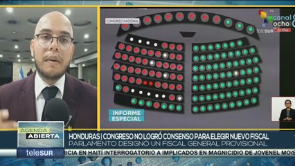 Congreso de Honduras no logró consenso para elegir nuevo fiscal