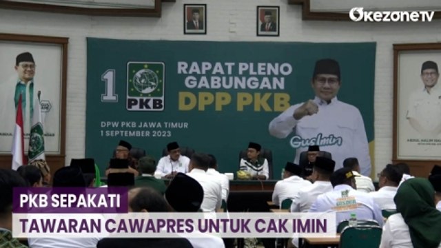 Rapat Pleno Gabungan PKB Sepakati Tawaran Cawapres untuk Muhaimin Iskandar