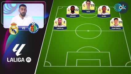 Alineación del Real Madrid contra el Getafe