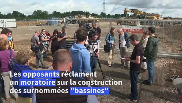 Nouvelle bassine en chantier: des opposants dénoncent un modèle menant à l'impasse