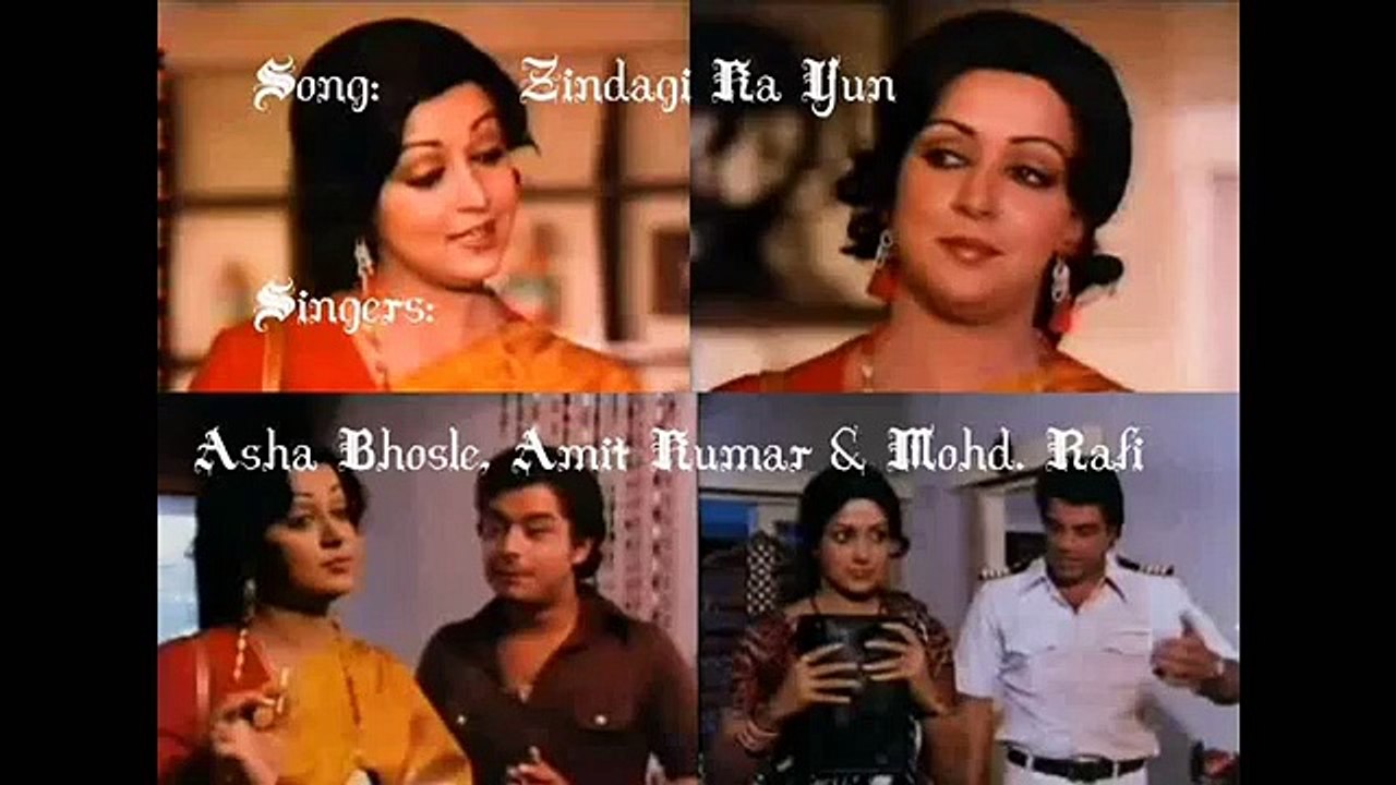 Zindagi Ka Yun Zubaan /1979 Dil Ka Heera/ Mohammed Rafi, Asha Bhosle, Amit Kumar