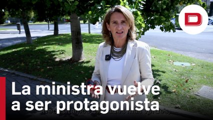 Teresa Ribera se entretiene midiendo al temperatura del asfalto de Madrid