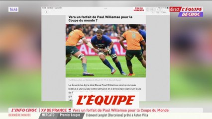 Vers un forfait de Paul Willemse pour la Coupe du monde ? - Rugby - CM 2023 - Bleus