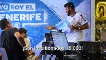 El CD Tenerife alcanza un nuevo récord: así es cómo se enteró el abonado número 15.000