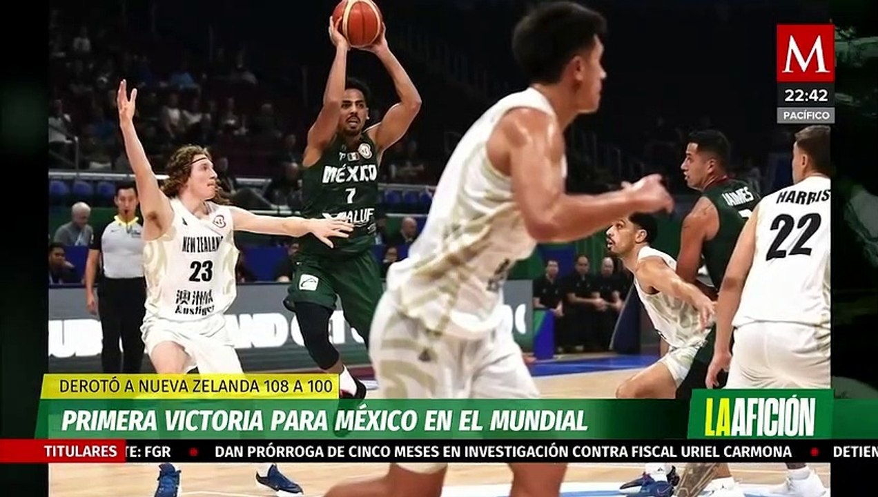México logra su primer triunfo en Copa Mundial de Baloncesto