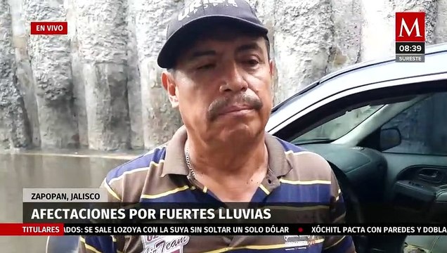 Afectaciones por fuertes lluvias en Jalisco