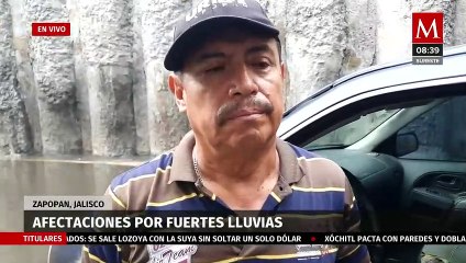 Afectaciones por fuertes lluvias en Jalisco