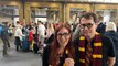 Harry Potter fans head to platform 9 3/4 for ‘Back to Hogwarts day’ at Kings Cross Station